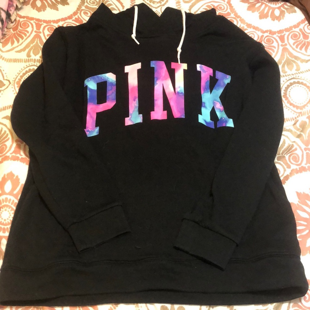 Pink Victoria Secret tie dye Hoodie